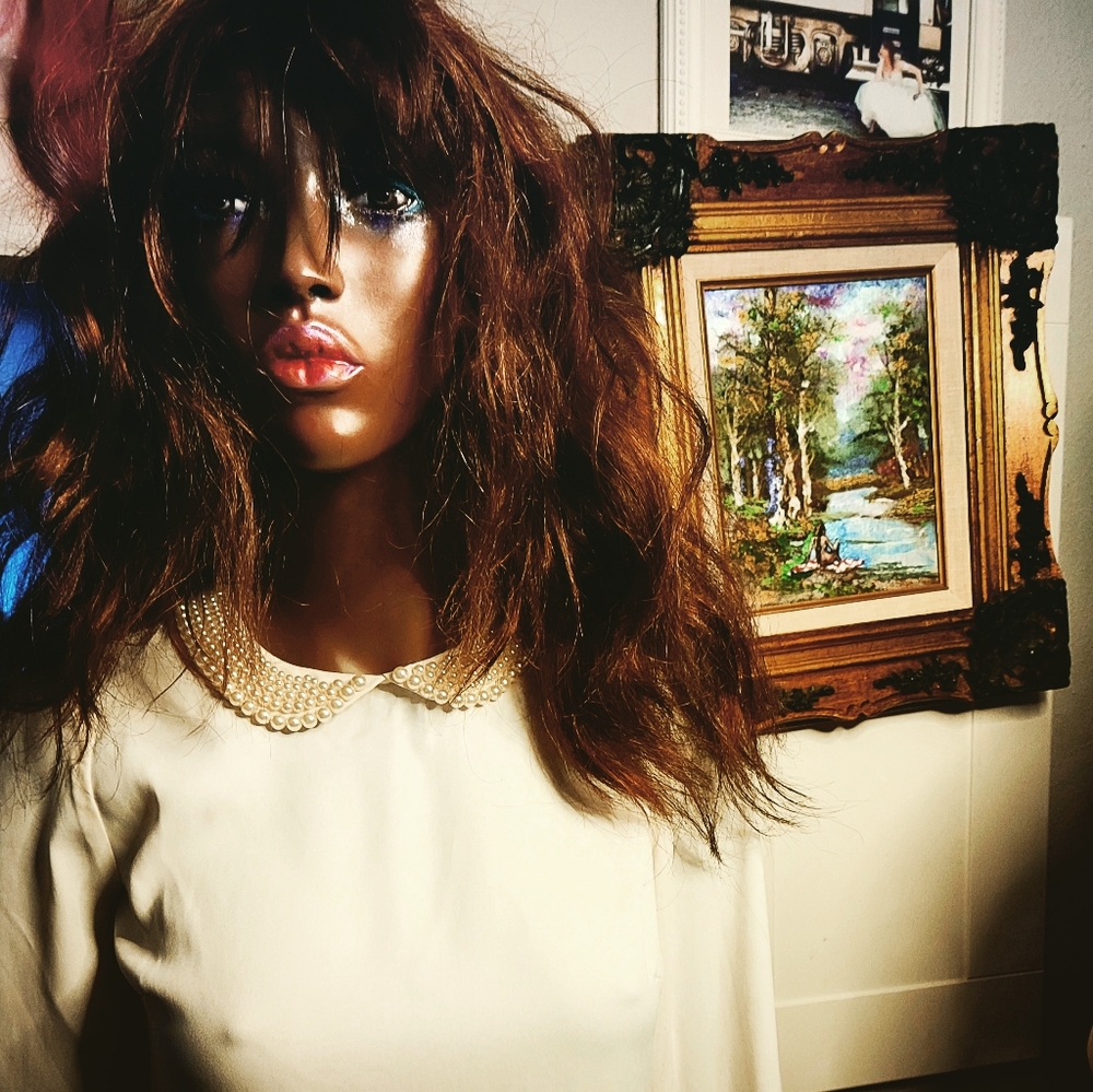 Beautiful white shirt with pearls